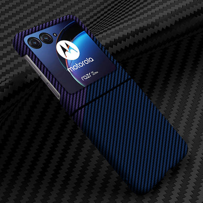 For Motorola Razr 40 Ultra 5G Carbon Fiber Texture Phone Case Anti-drop PC Phone Cover
