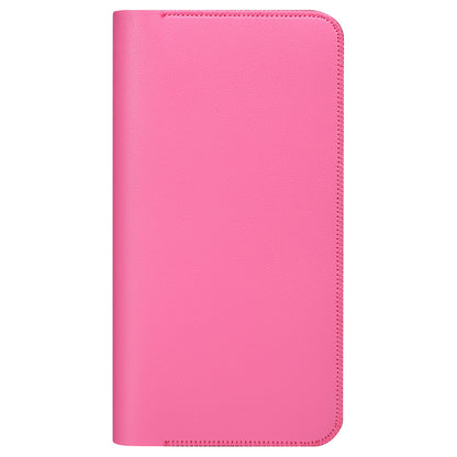Clutch Bag for Dual 6.7''-6.9'' Phone Nappa Texture Microfiber Leather Cash Cards Holder Long Slim Coin Purse Wallet, Size: XL