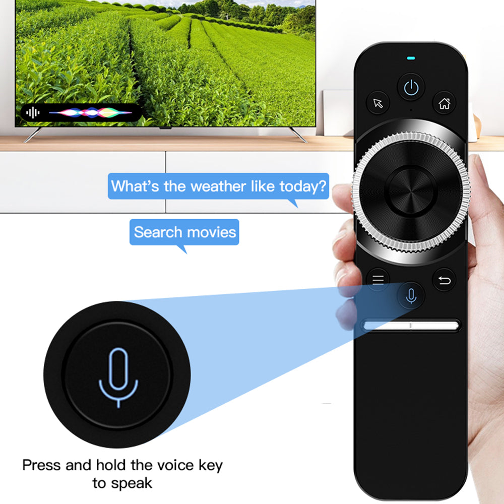 WIS Air Mouse 2.4G Wireless Six Gyroscope Voice Remote Control for Android TV Box Mini PC