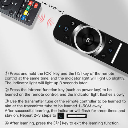 WIS Air Mouse 2.4G Wireless Six Gyroscope Voice Remote Control for Android TV Box Mini PC
