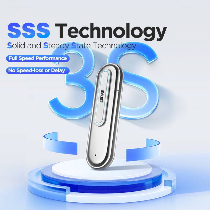 EAGET SU90 1TB USB 3.2 Memory Stick Zinc Alloy Photo Storage Solid State Flash Drive
