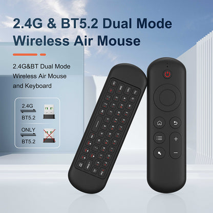 M5 2.4G+BT 5.2 Dual Mode Wireless Air Mouse Keyboard Fly Mouse Wireless Remote for Android TV Box / PC / Smart TV / Projector / HTPC