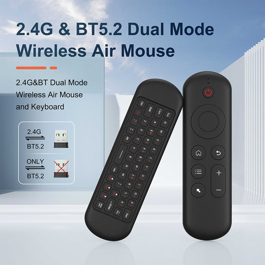 M5 2.4G+BT 5.2 Dual Mode Wireless Air Mouse Keyboard Fly Mouse Wireless Remote for Android TV Box / PC / Smart TV / Projector / HTPC