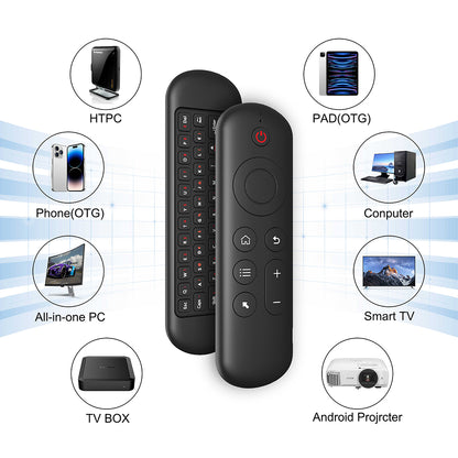 M5 2.4G+BT 5.2 Dual Mode Wireless Air Mouse Keyboard Fly Mouse Wireless Remote for Android TV Box / PC / Smart TV / Projector / HTPC
