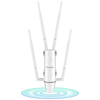 WAVLINK WS-WN572HG3-A AC1200 Outdoor WiFi Extender with POE Dual Band 2.4GHz / 5GHz Wireless Routers with 4x7dBi Antenna