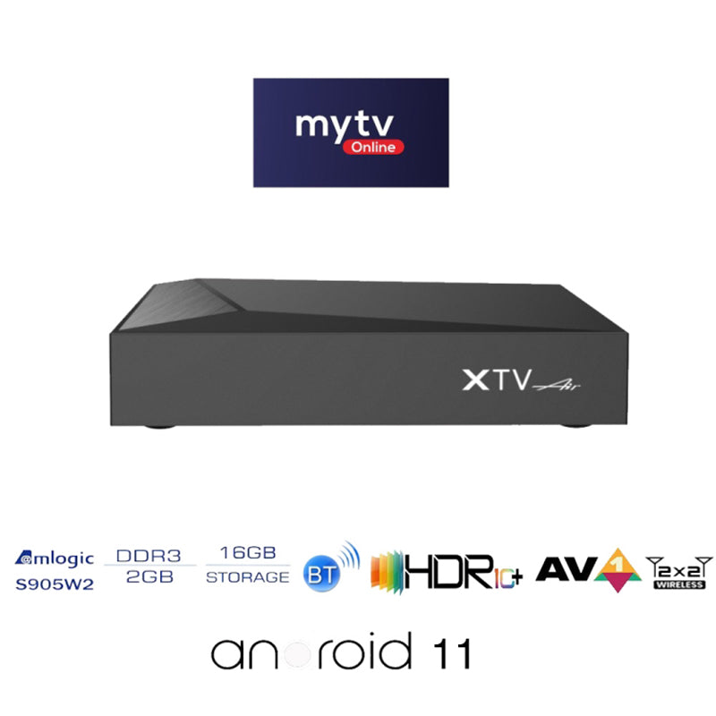 XTV Air HD 4K Android TV Box 2GB+16GB Network Set Top Box with Infrared Remote Controller