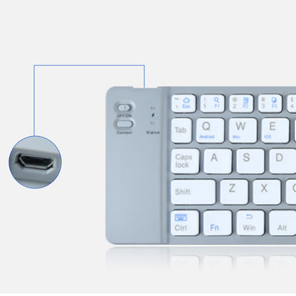 BT18 Magnetic Folding Wireless Keyboard for Cell Phones Tablets Computers Universal Bluetooth Keyboard