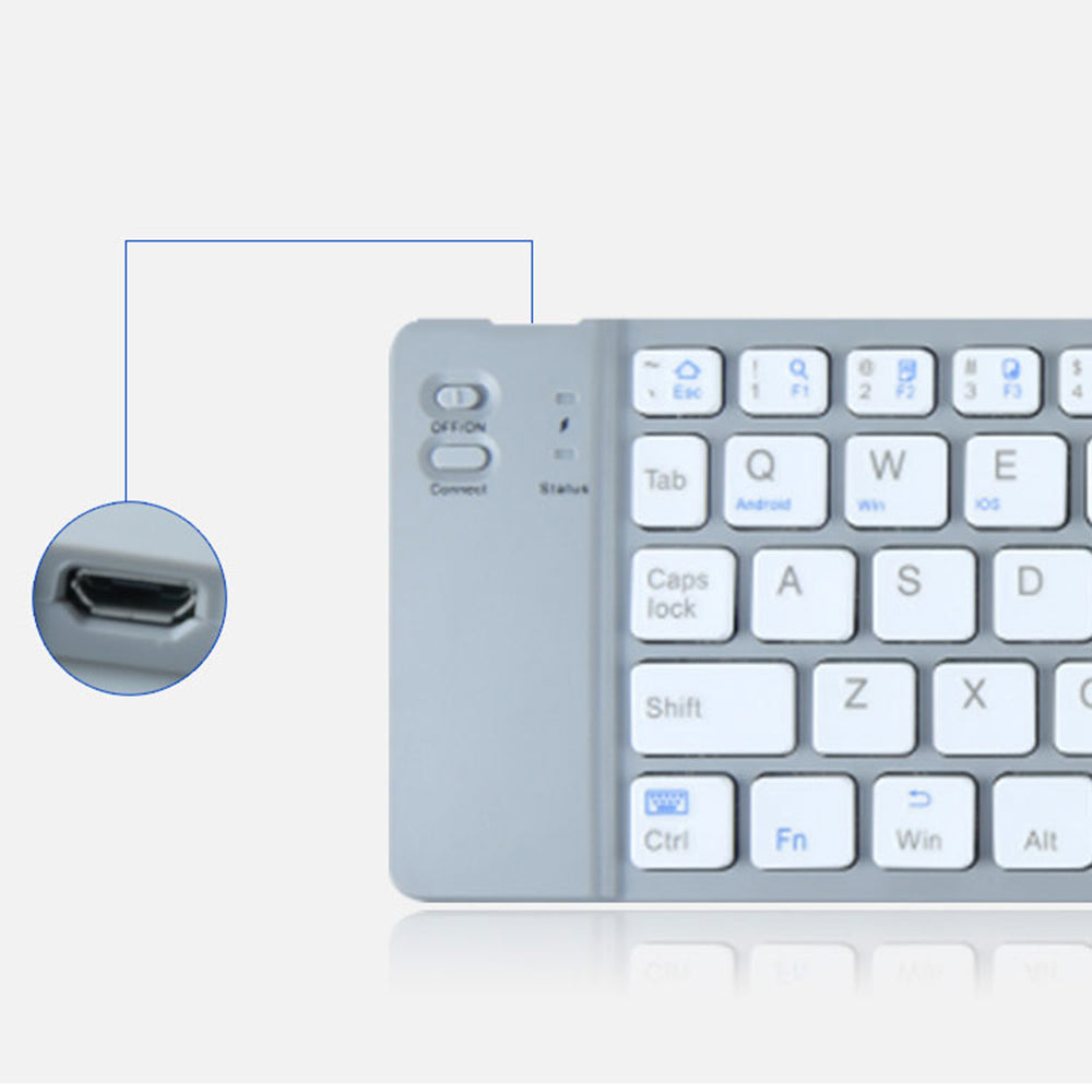 BT18 Magnetic Folding Wireless Keyboard for Cell Phones Tablets Computers Universal Bluetooth Keyboard