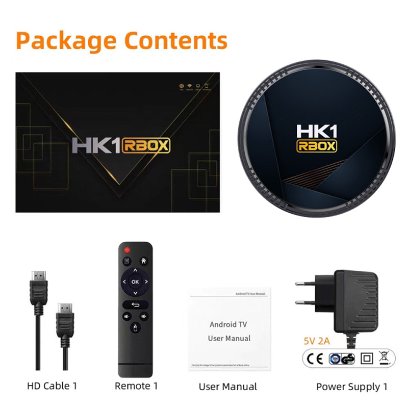 HK1 RBOX-H8-H618 4GB+32GB Set-top Box 6K Video Decoding Android 12 Mini TV Box