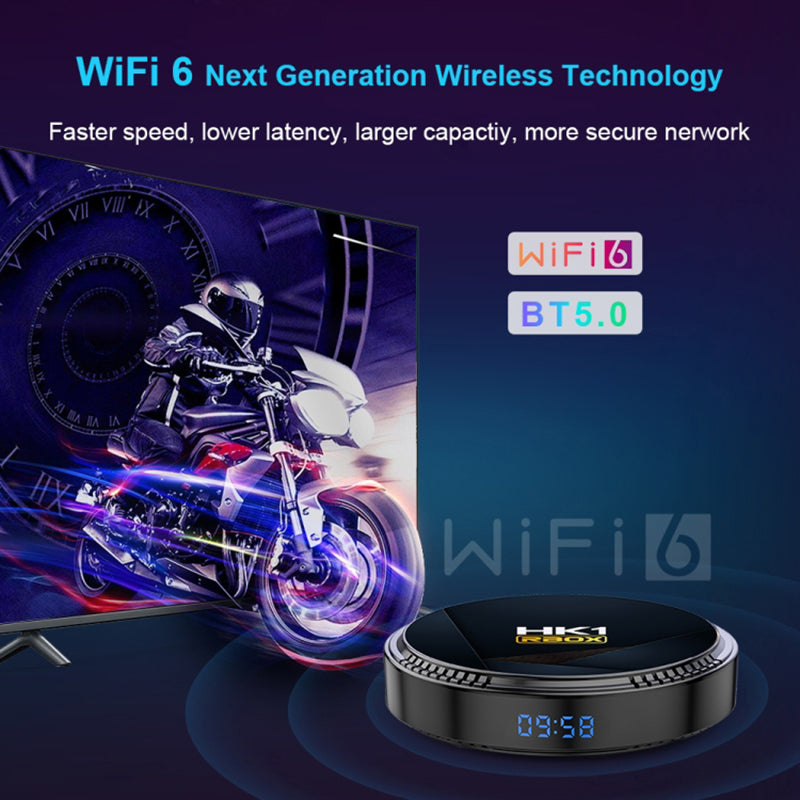 HK1 RBOX-H8-H618 4GB+32GB Set-top Box 6K Video Decoding Android 12 Mini TV Box
