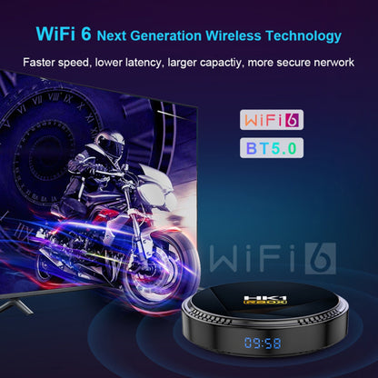 HK1 RBOX-H8-H618 4GB+32GB Set-top Box 6K Video Decoding Android 12 Mini TV Box