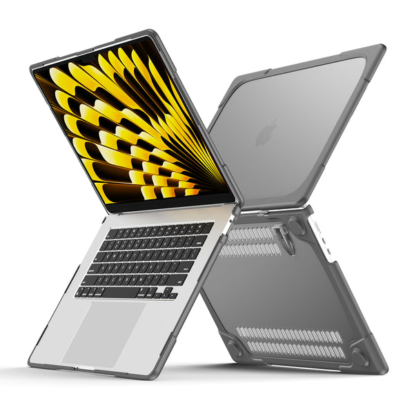 Laptop Case for Macbook Air 15 inch (2023) A2941 , Stand Design Notebook Anti-Scratch Hard PC Cover