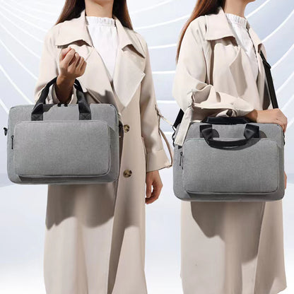 12.5 Inch Notebook Computer Shoulder Bag for MacBook Pro Air, Oxford Cloth+Polyester Laptop Storage Sleeve Handbag