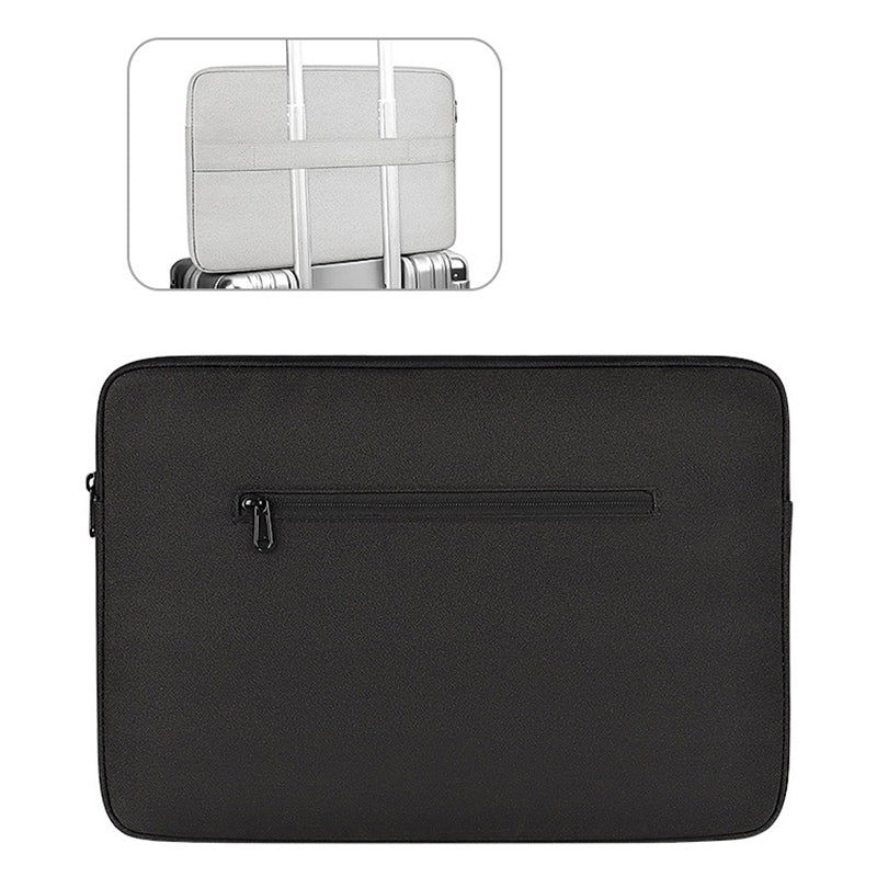 13.3 Inch Waterproof Notebook Sleeve Portable Laptop Computer Zipper Bag (with Pull Rod Strap)