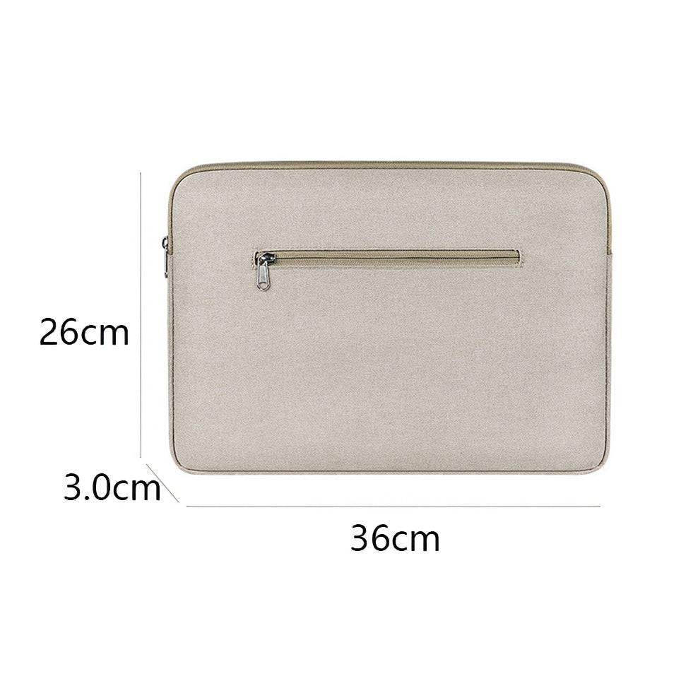13.3 Inch Waterproof Notebook Sleeve Portable Laptop Computer Zipper Bag (with Pull Rod Strap)