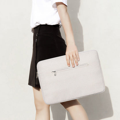 13.3 Inch Waterproof Notebook Sleeve Portable Laptop Computer Zipper Bag (with Pull Rod Strap)