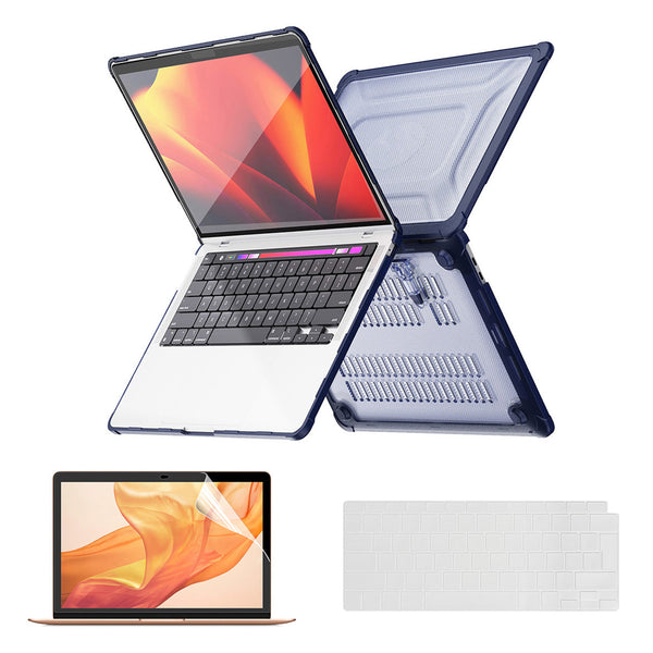 ENKAY HAT PRINCE Slim Kickstand Case for MacBook Air 13 inch (2020) A2179 / A2337 (EU Version) Anti-Scratch Hard PC Laptop Cover