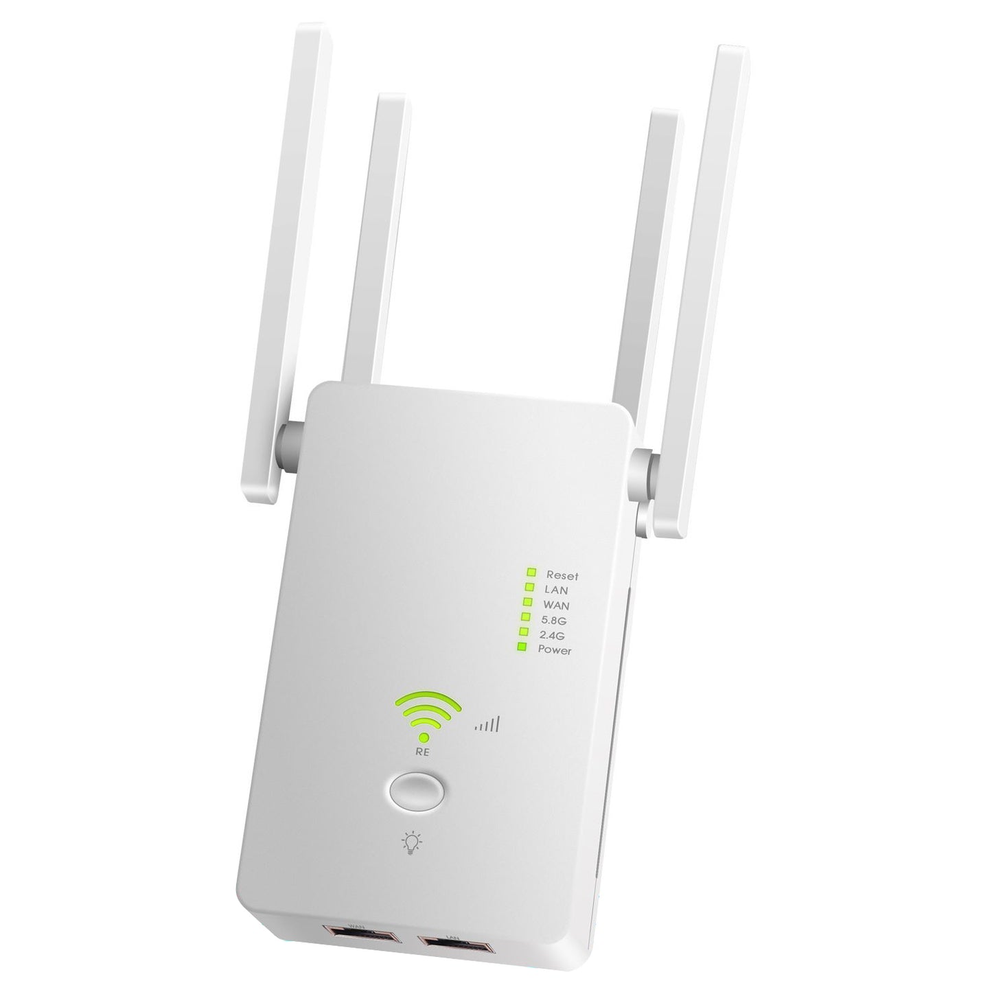 U6 1200m Wireless Router Network Extender Wi-Fi Repeater with External Antenna, WiFi Signal Booster