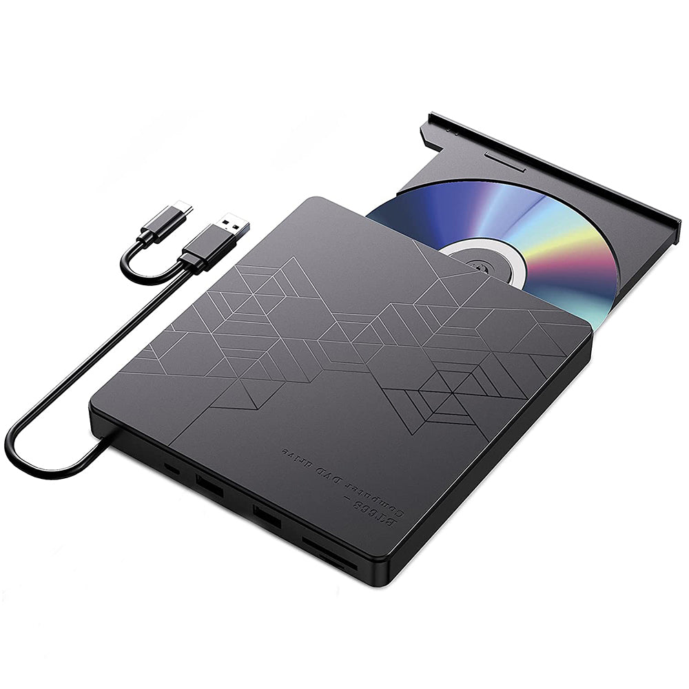 BT668 CD Disc Player Readable TF / SD Card USB Multi-Function External Optical Drive Laptop DVD Burner