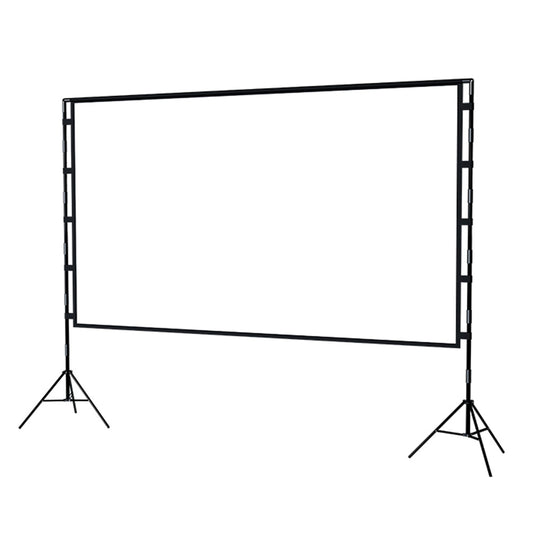 16:9 84-inch Folded HD Projector Screen Outdoor High Resolution Projection Screen Cloth with Portable Bracket
