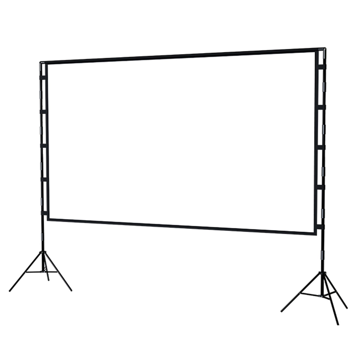 120-Inch 2.65mx1.5m Indoor Outdoor Projection Curtain 16:9 Movie Projector Screen with Stand with Storage Bag