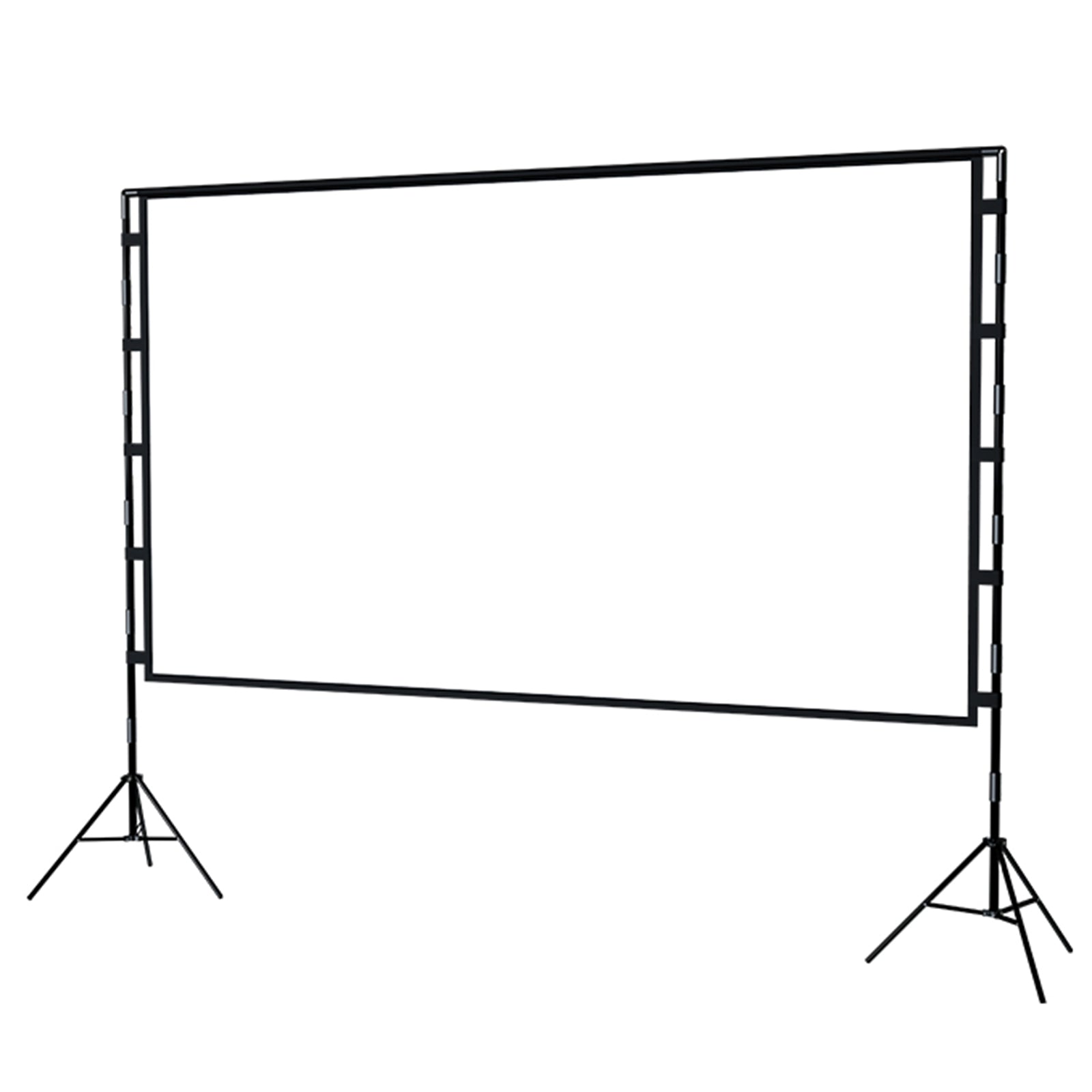 120-Inch 2.65mx1.5m Indoor Outdoor Projection Curtain 16:9 Movie Projector Screen with Stand with Storage Bag