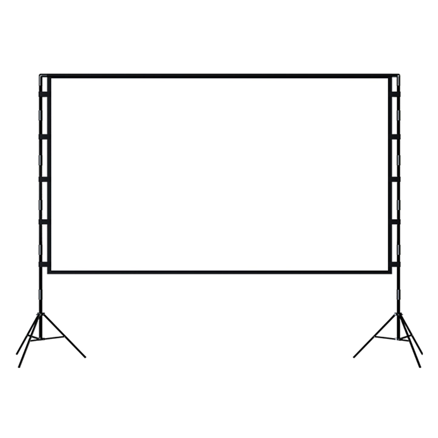 100-Inch 2.21mx1.25m 16:9 Projection Curtain Movie Projector Screen with Stand for Home Theater Office Backyard