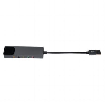 HY-601 6 In 1 USB Multifunction Sound Card USB + 3.5mm Audio + 7.1 Channel / Optical Fiber
