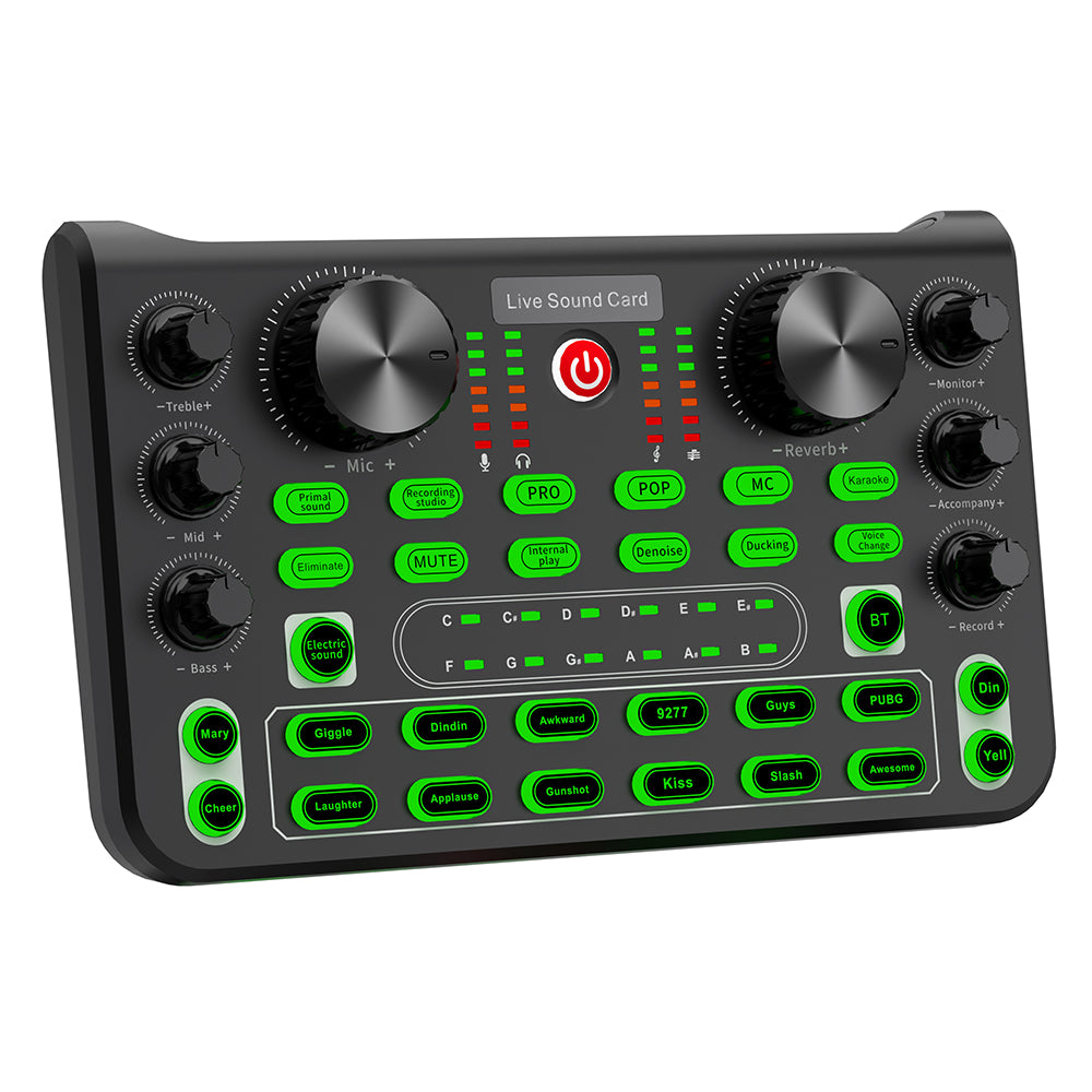 X60 Sound Card Console Desk System Sound Card Mixer for Karaoke Broadcast KTV Singing