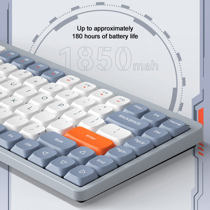 YK75 Rechargeable Bluetooth / Wired / 2.4G Wireless Keyboard Backlit Computer Mechanical Keyboard