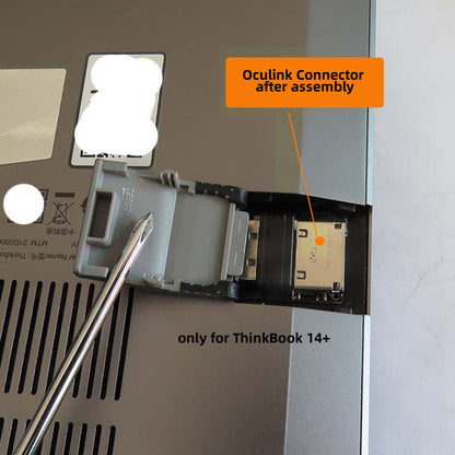 PCI-E 3.0 M.2 M-key to Oculink SFF-8612 SFF-8611 Host Adapter for ThinkBook 14+ Laptop External Graphics Card & SSD