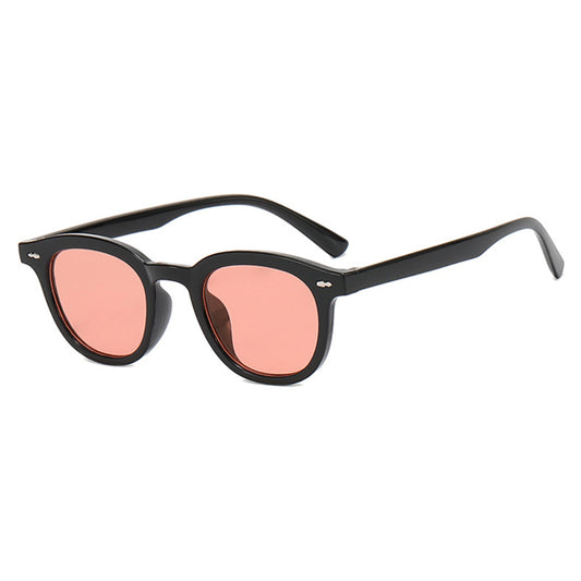 2306 Small Frame Round Classic Sunglasses Rivet Decor Unisex Sun Glasses Vintage Style Shades