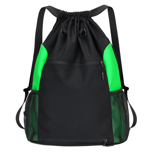 TAIDING Z16 Nylon Drawstring Backpack Sports Basketball Storage Shoulders Bag String Cinch Backpack