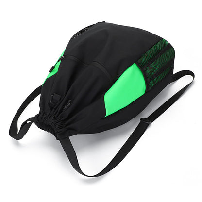 TAIDING Z16 Nylon Drawstring Backpack Sports Basketball Storage Shoulders Bag String Cinch Backpack