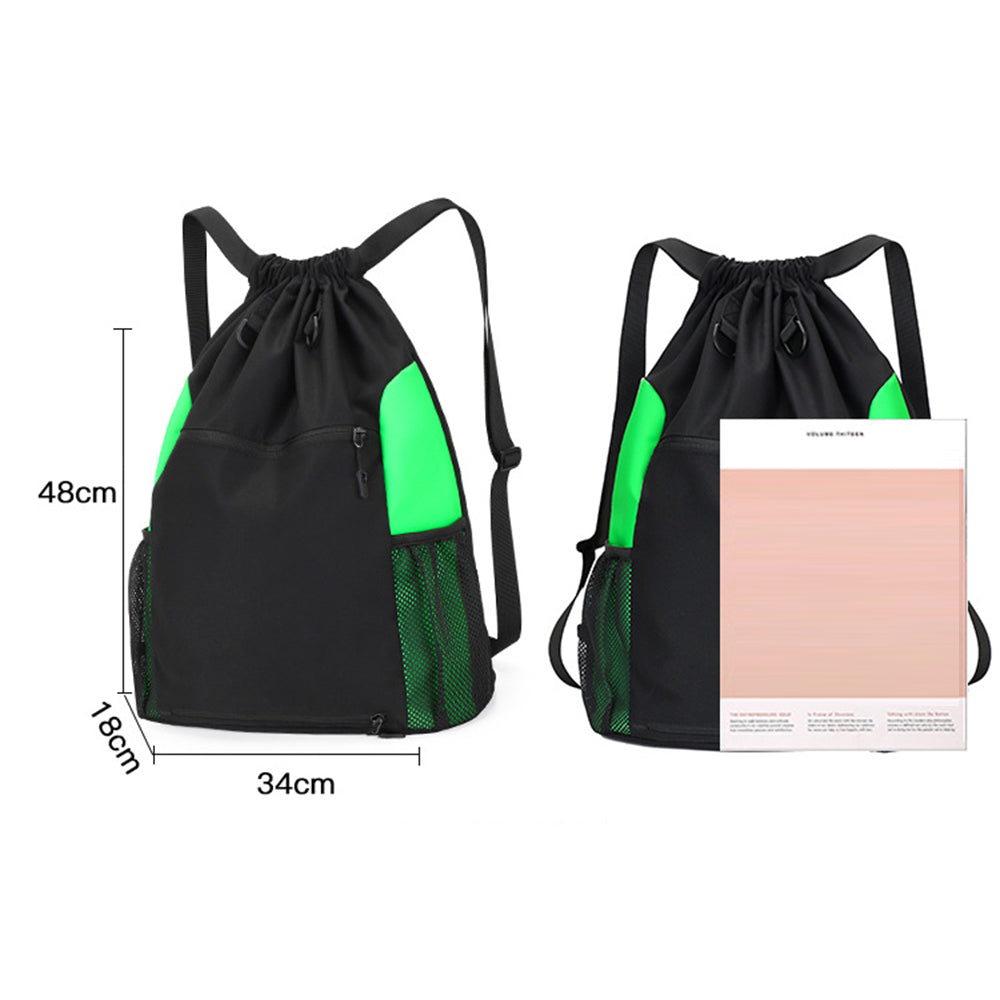 TAIDING Z16 Nylon Drawstring Backpack Sports Basketball Storage Shoulders Bag String Cinch Backpack