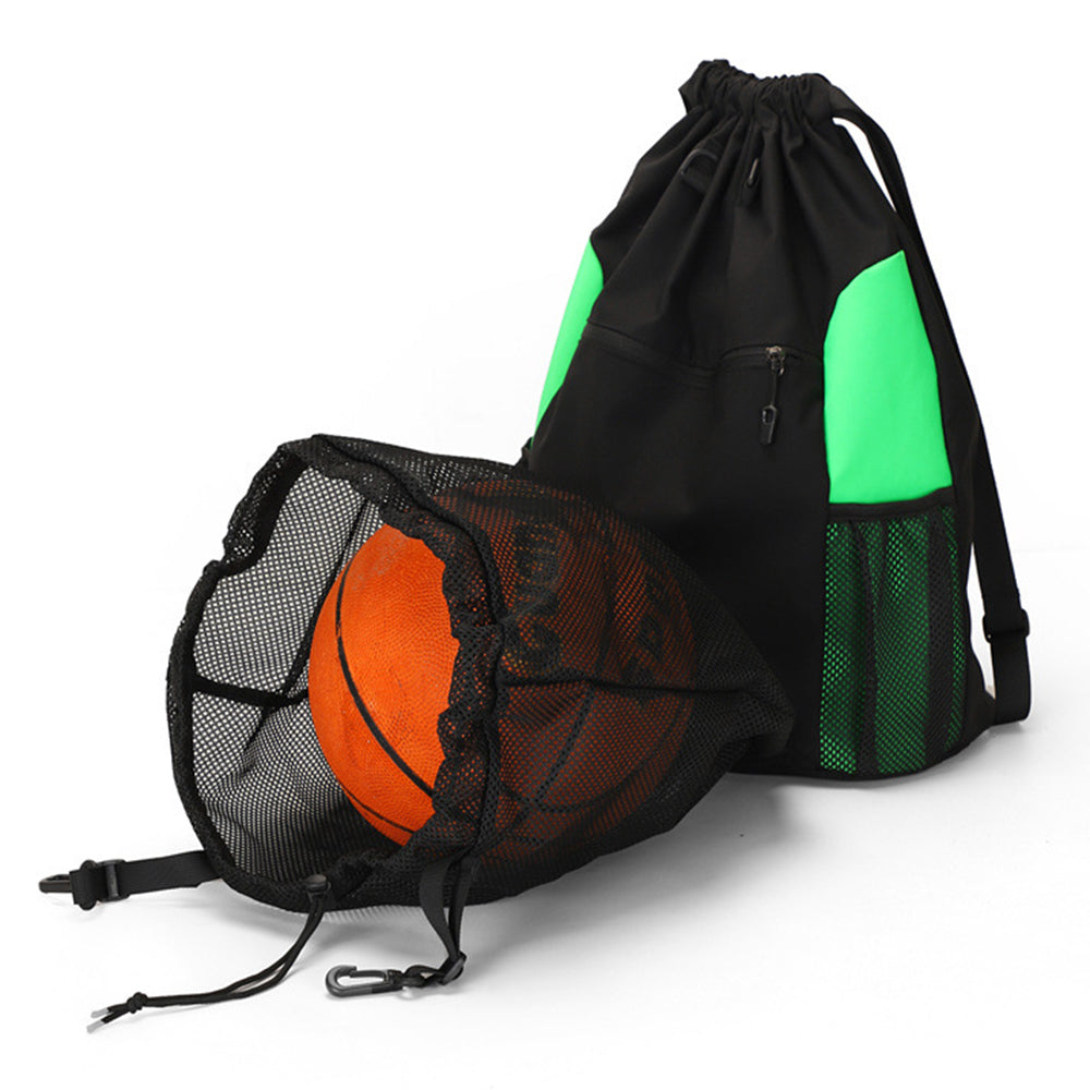 TAIDING Z16 Nylon Drawstring Backpack Sports Basketball Storage Shoulders Bag String Cinch Backpack