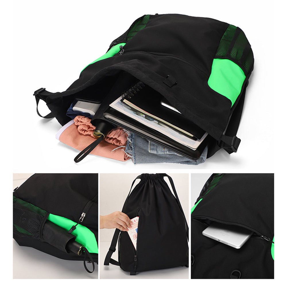 TAIDING Z16 Nylon Drawstring Backpack Sports Basketball Storage Shoulders Bag String Cinch Backpack