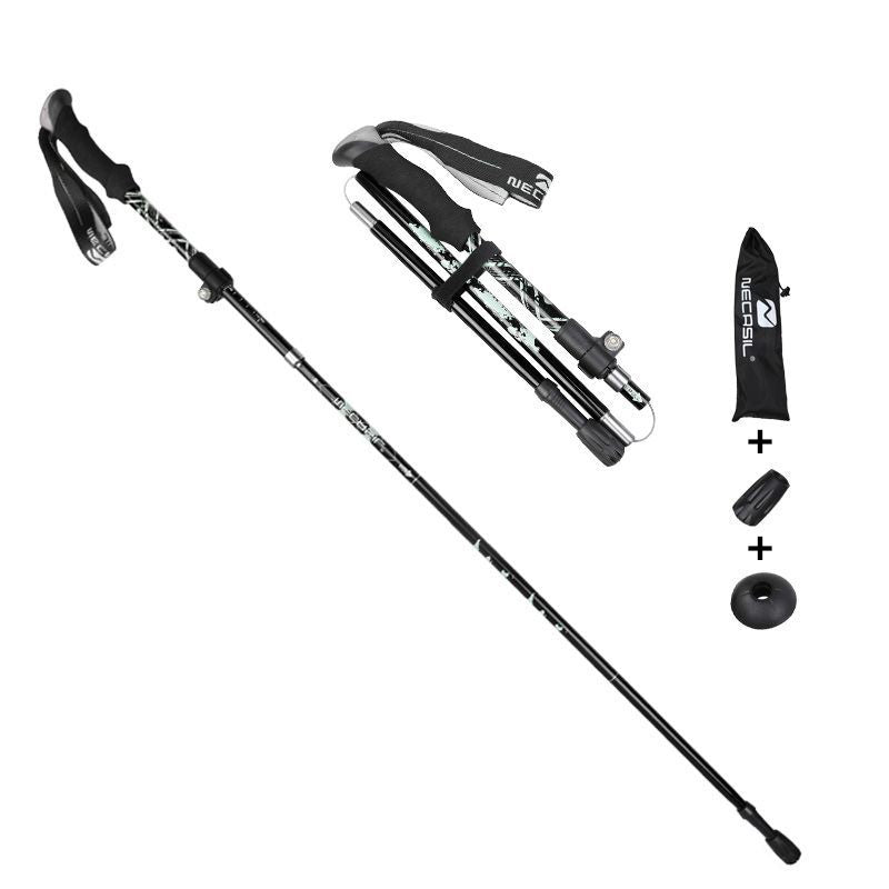 NECASIL N82 5-Section Aluminum Alloy Trekking Pole Outdoor Camping 32-125CM Folding Walking Stick