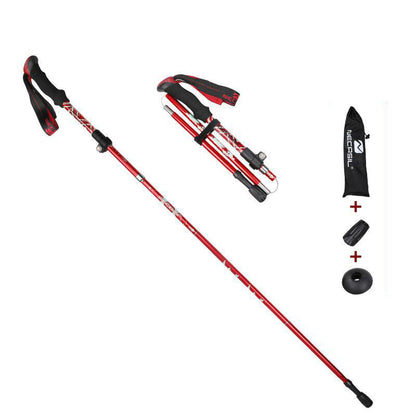 NECASIL N82 5-Section Aluminum Alloy Trekking Pole Outdoor Camping 32-125CM Folding Walking Stick