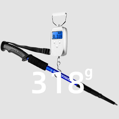 NECASIL G103 Aluminum Alloy Climbing Walking Stick 4 Sections Telescopic Folding Alpenstock Hiking Pole