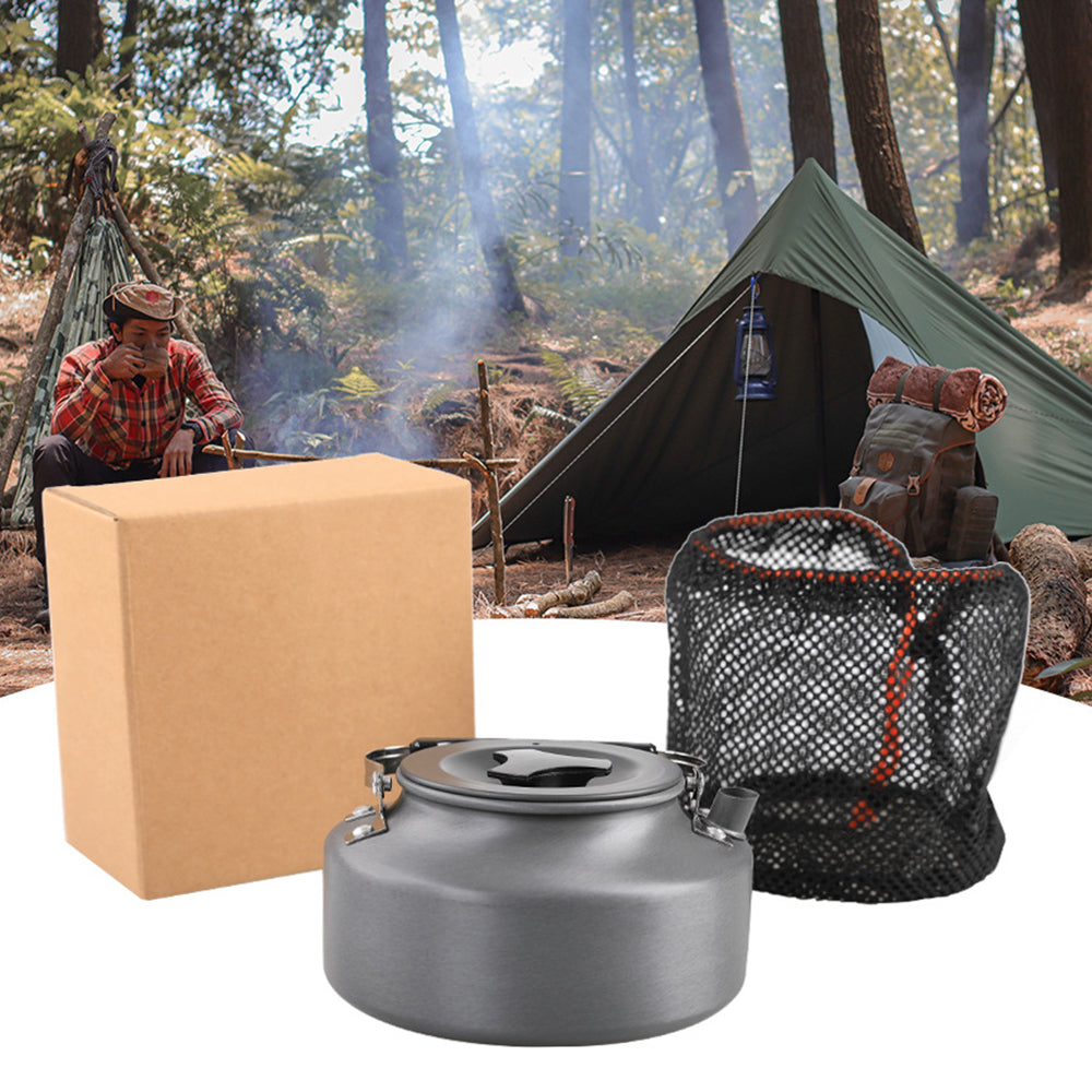 AOTU AT6302 1.1L Outdoor Camping Picnic Kettle Portable Aluminum Alloy Coffee Pot Teapot (BPA-free, No FDA Certification)