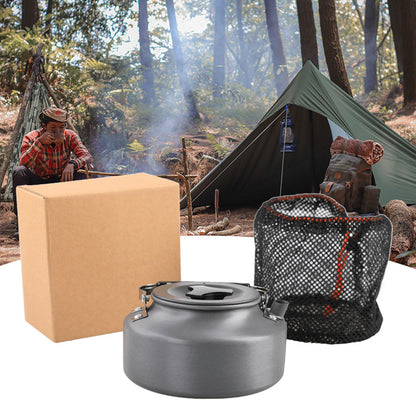 AOTU AT6302 1.1L Outdoor Camping Picnic Kettle Portable Aluminum Alloy Coffee Pot Teapot (BPA-free, No FDA Certification)