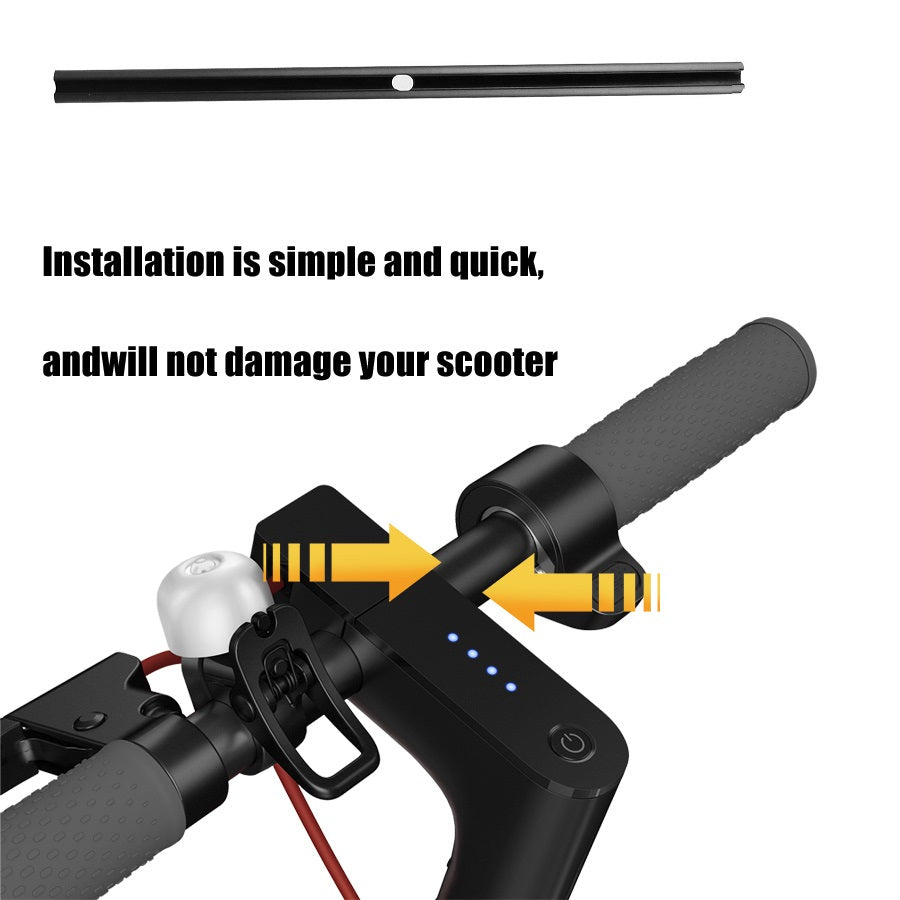 For Ninebot F40 / F30 Electric Scooter Aluminum Alloy Crossbar with 2 Silicone Plug