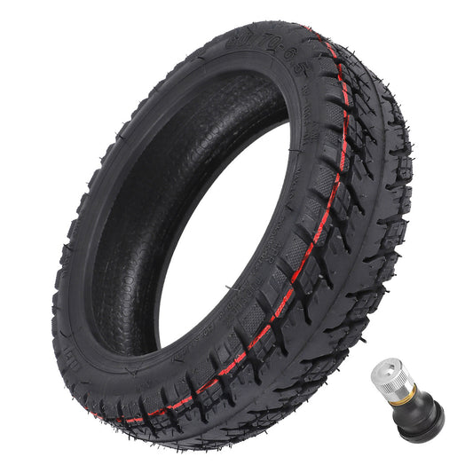 ULIP Off-road Vacuum Tires for Ninebot Max G30 Electric Scooter 60 / 70-6.5 Rubber Tyre with Nozzle