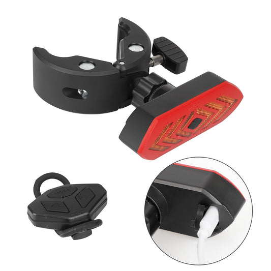 ULIP Electric Scooter Clip-on Turn Signal Tail Light with Remote Control Cycling Part