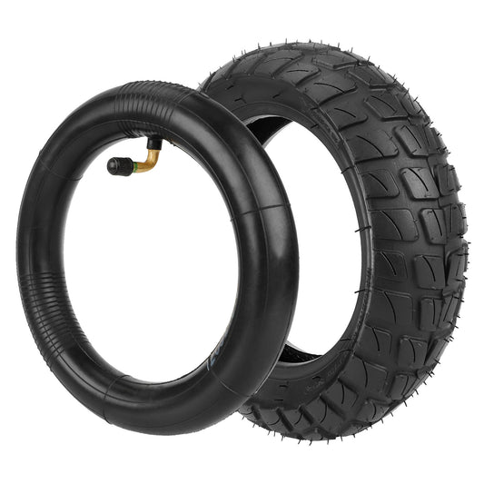 For VSETT 9 / 9+ / Zero 9 / Inokim Light 2 Scooters 8.5x3 Rubber Tyre Set with Angled Nozzle 81 / 2x2 Inner Tube