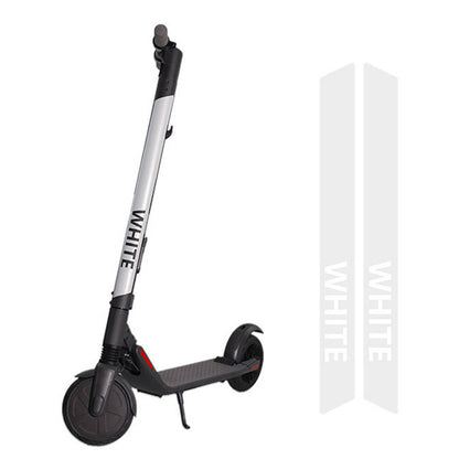 2Pcs / Set For Ninebot E22 / ES1 / ES2 / ES4 Reflective PVC Sticker Electric Scooter Night Riding Warning Decal, Letter Pattern