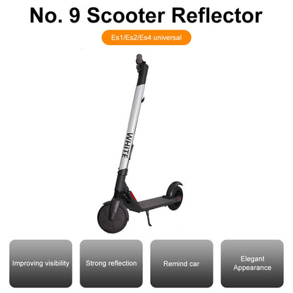 2Pcs / Set For Ninebot E22 / ES1 / ES2 / ES4 Reflective PVC Sticker Electric Scooter Night Riding Warning Decal, Letter Pattern