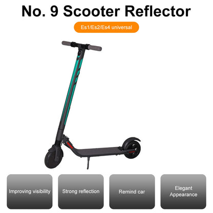 1 Set Reflective Sticker for Ninebot E22 / ES1 / ES2 / ES4 Electric Scooter PVC Night Riding Warning Decal