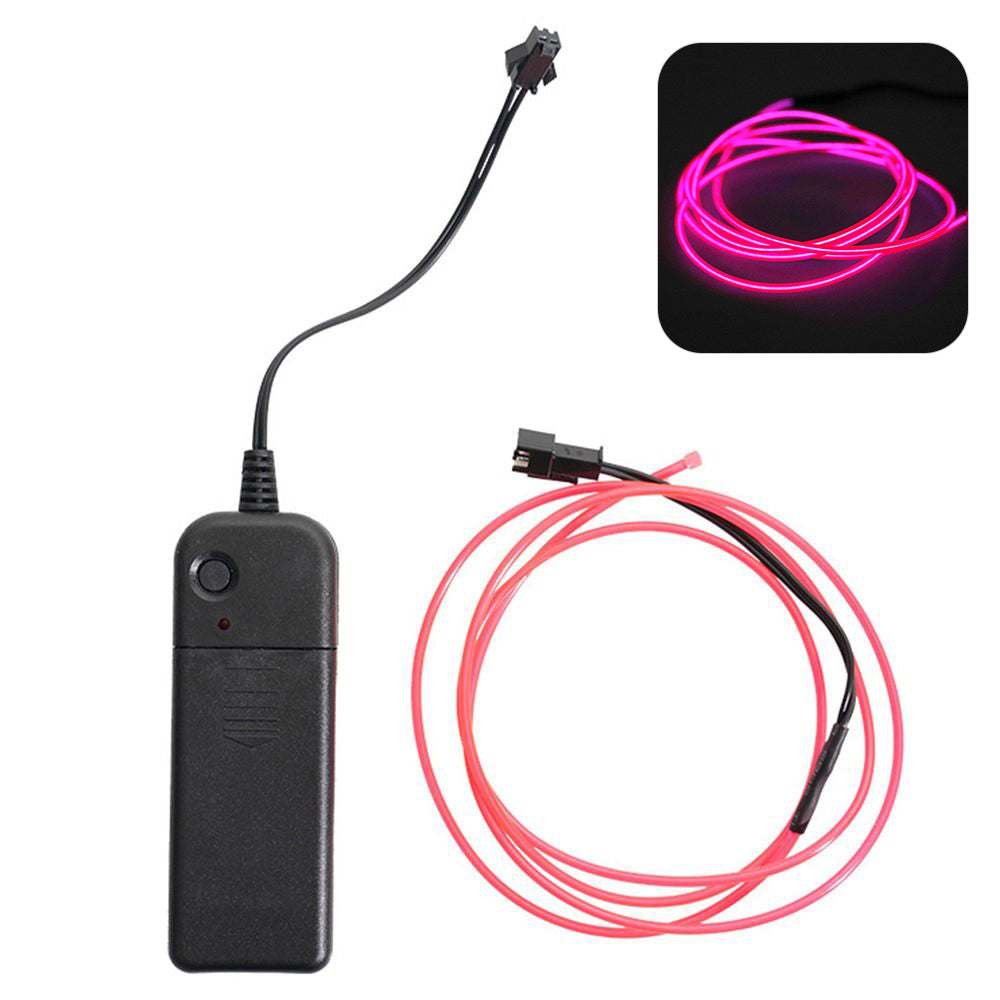 131cm Electric Scooter Modified Safety Warning Ambient Light Folding E-Bike Battery Powered Flexible Wire Rope Lights